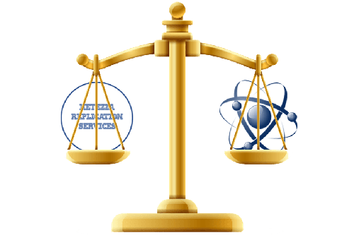 Scales comparing Replication Services and Smart Database Replication