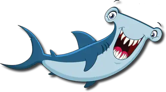 Happy Hammerhead Shark Carton