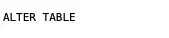 Alter Table